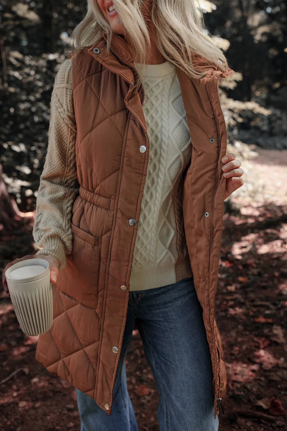 Sienna Long Puffer Vest