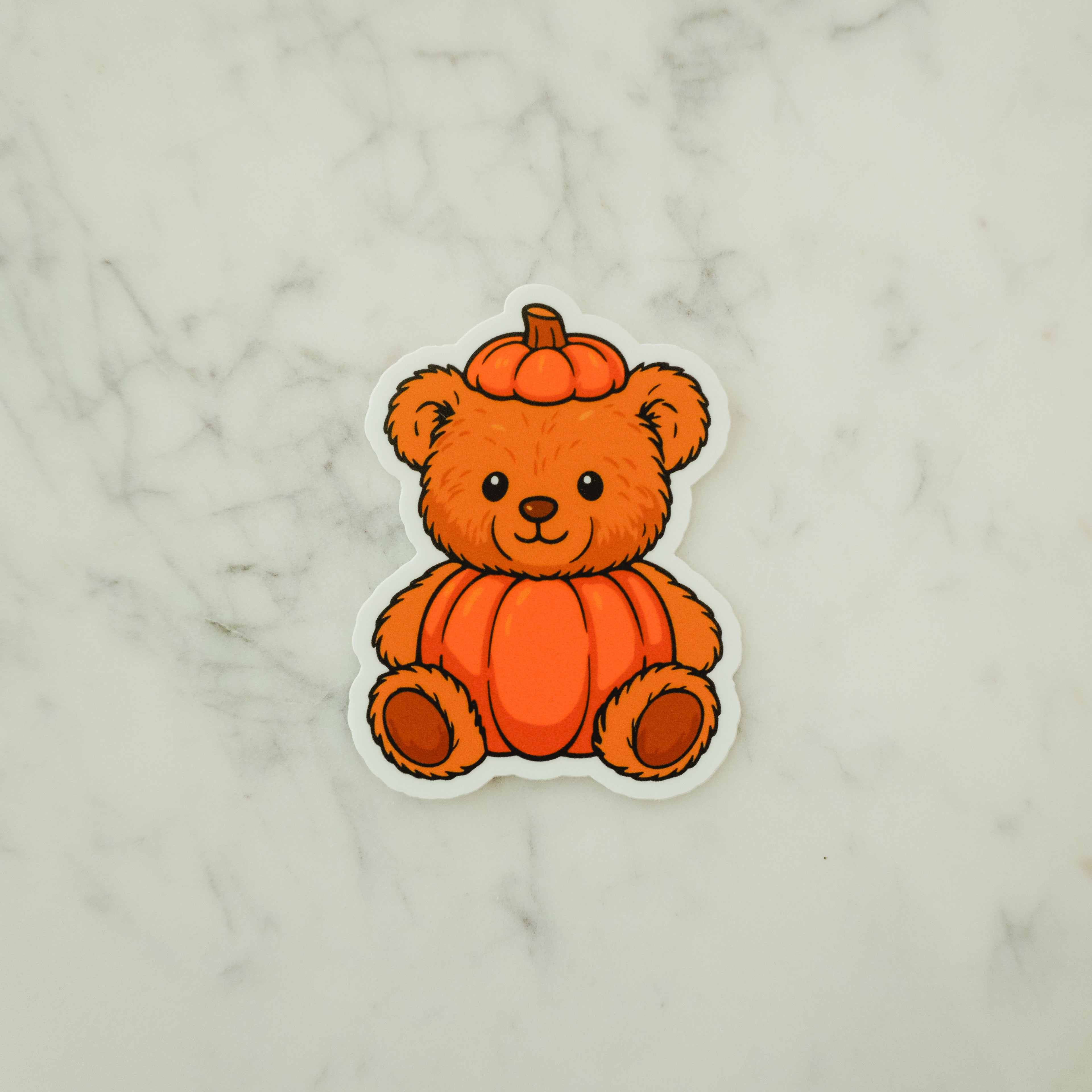Pumpkin Teddy Sticker