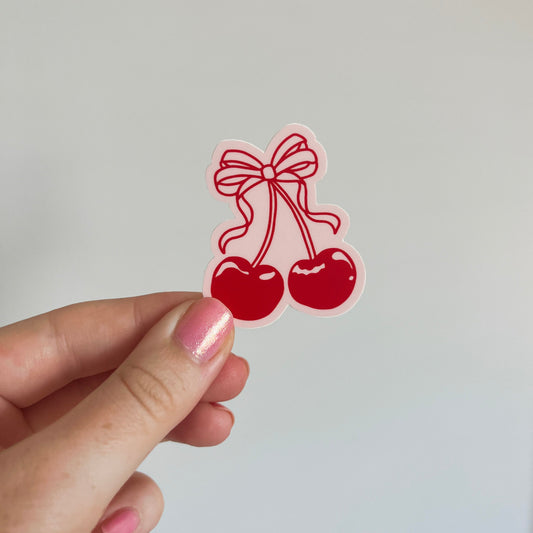Coquette Cherries Sticker