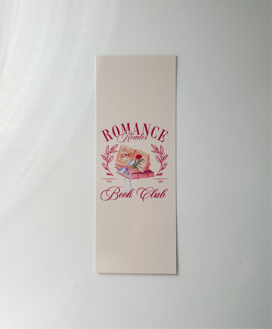 Romance Reader Book Club Bookmark