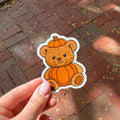 Pumpkin Teddy Sticker