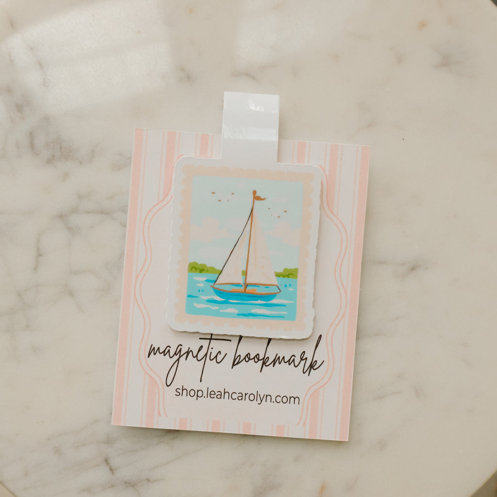 Sailboat Magnetic Bookmark