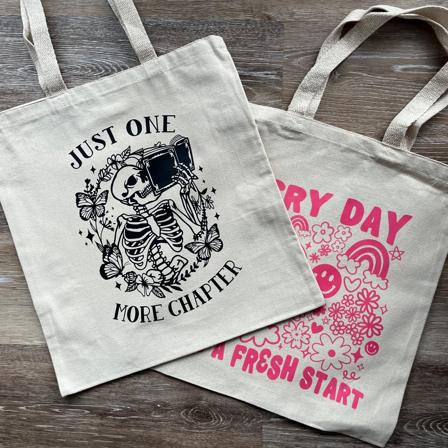 One More Chapter Tote Bag - Leah Carolyn Designs