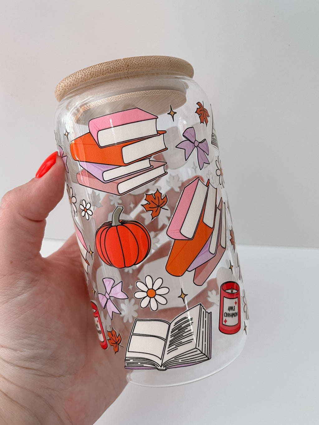 Cozy Autumn Can Glass
