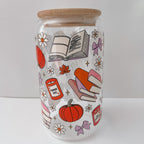 Cozy Autumn Can Glass
