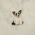 Ghostie Border Collie Sticker