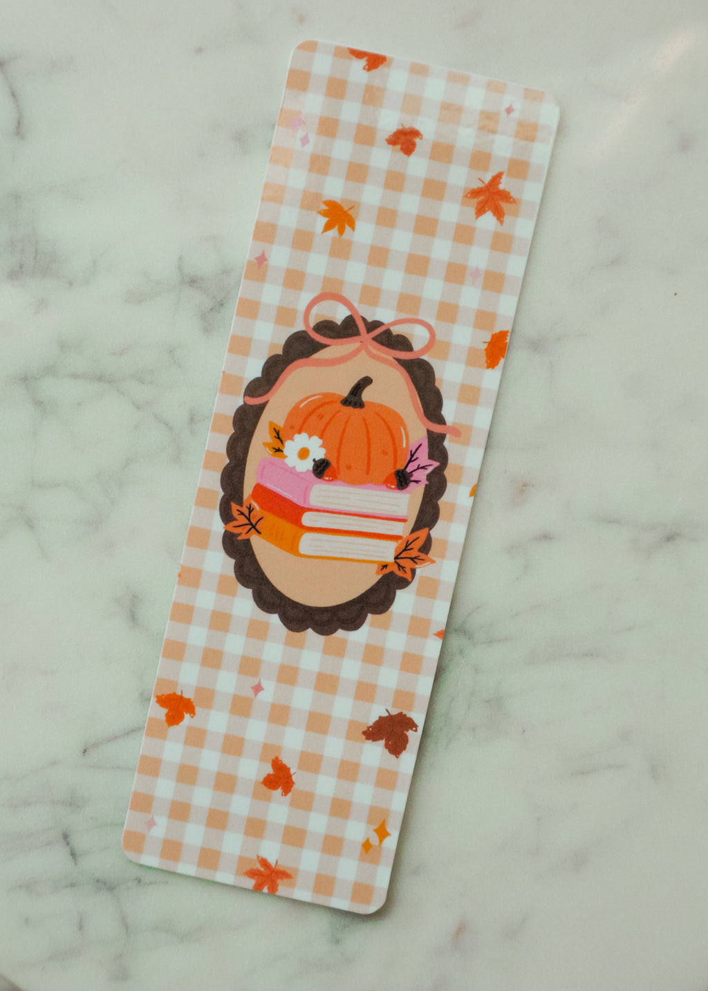 Coquette Pumpkin Bookmark