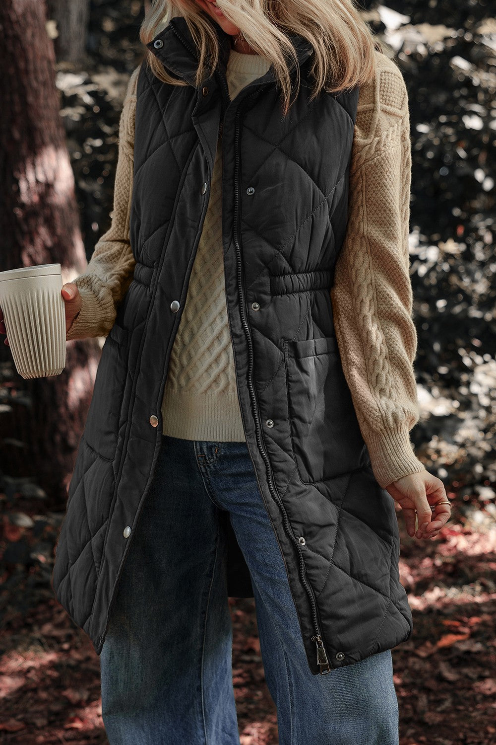 Sienna Long Puffer Vest