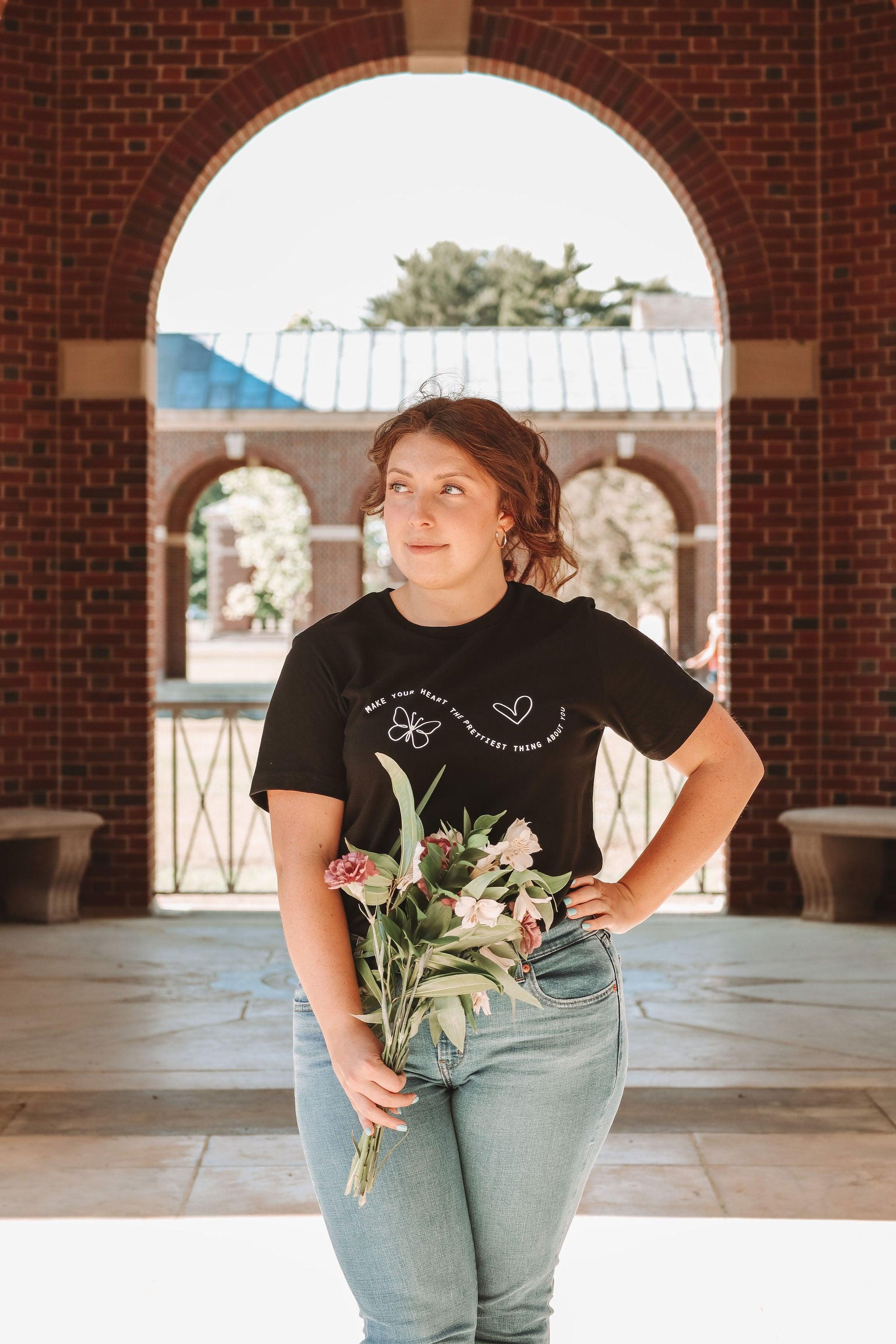 Make Your Heart the Prettiest Thing About You T-shirt - Leah Carolyn Designs