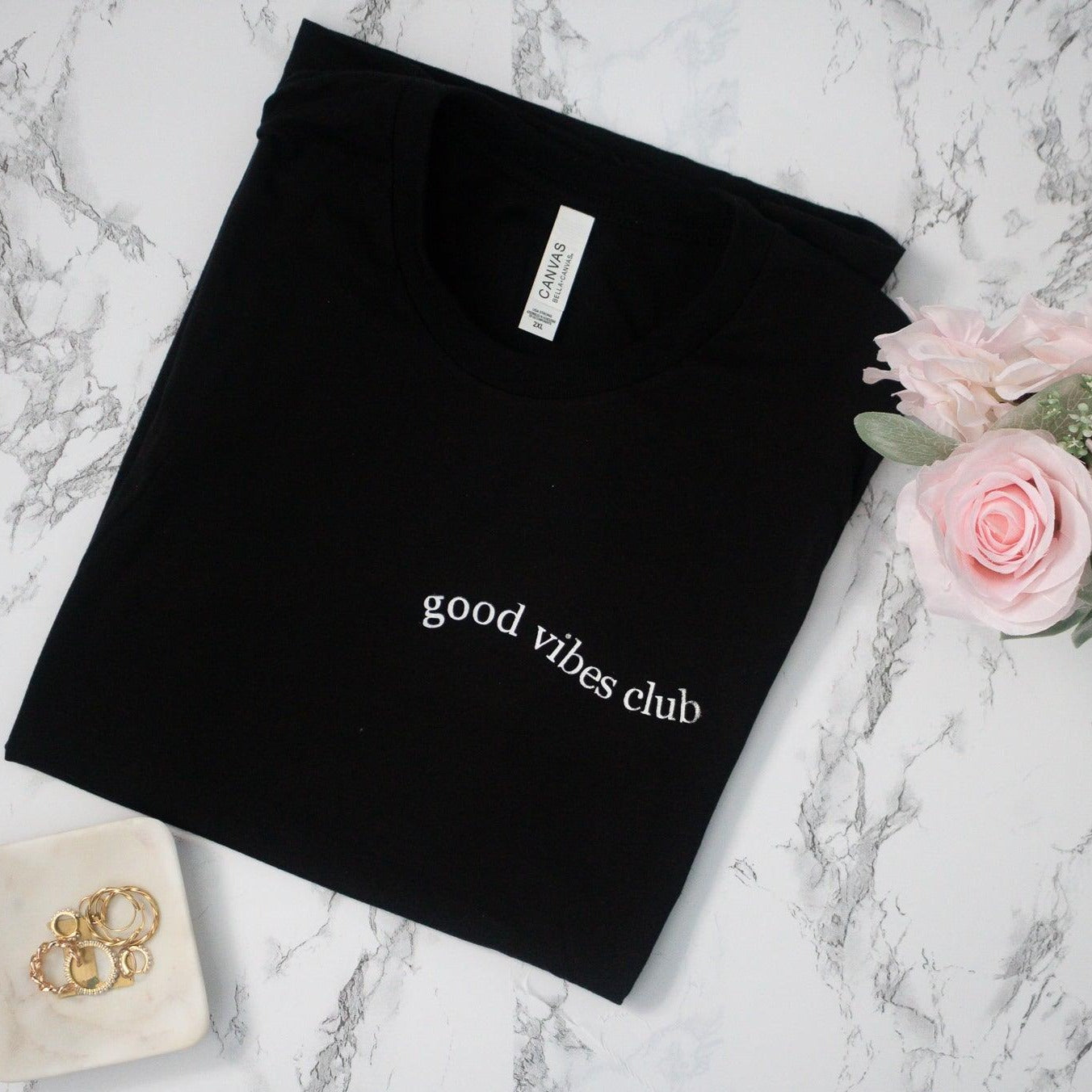 Good Vibes Club T-shirt - Leah Carolyn Designs