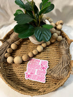 Text Me When You Get Home Sticker - Leah Carolyn Designs